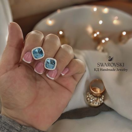 Обеци с кристали Swarovski L.